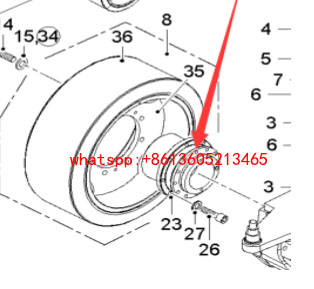 进口铣刨机行走减速机79354