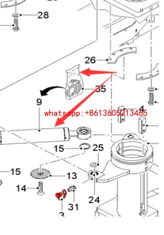 进口铣刨机转向油缸2472473